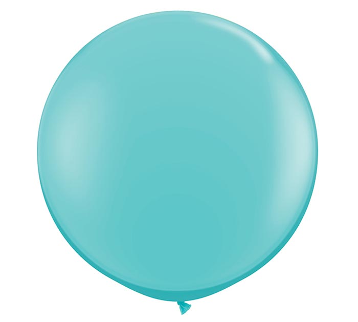 Carribean Blue Jumbo Round Shape Helium Latex Balloon Singapore